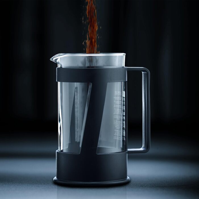 Френч-прес Bodum CREMA 0,35 л з нержавіючим фільтром, чорний