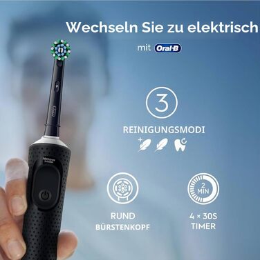 Електрична зубна щітка Oral-B Vitality Pro, чорна