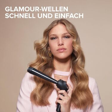 Плойка конусна Bellissima Glam Waves з діамантово-керамічним і кератиновим покриттям, дисплеєм, 5 температурними режимами, швидким нагріванням та захистом від опіків