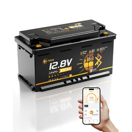 LiFePO4 акумулятор 12V 100Ah H190 з Bluetooth 5.4 для кемперів та житлових будинків на колесах, сертифікація ECE R10