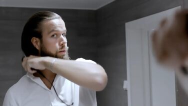 Випрямляч для бороди Odenson з нагріванням та щіткою для догляду та стайлінгу бороди