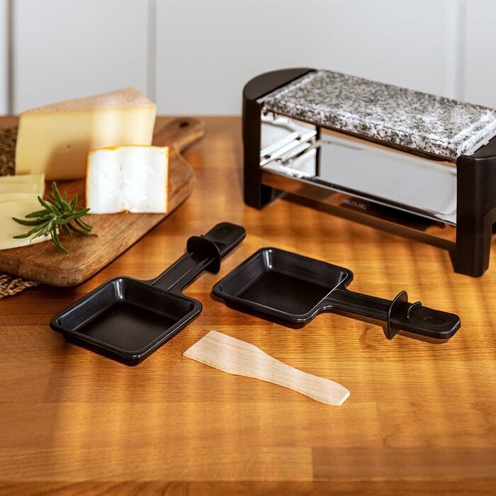 РаКлетт Cecotec Cheese & Grill 3200 AllStone для 2 осіб з електричним грилем та антипригарною поверхнею