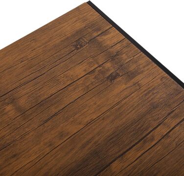 Стіл для комп'ютера Versa Jack, робочий стіл, компактний, складаний, 74x45x90 см, дерево та метал, коричневий/темно-коричневий