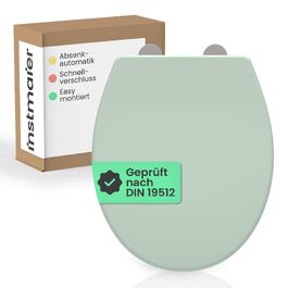 Сидіння для унітаза instmaier Helma овальне, коралловий колір, з мікроліфтом (м'яке закриття) та системою швидкого монтажу