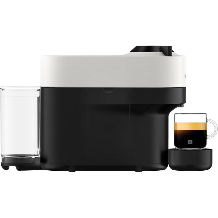 Кавомашина Nespresso Krups Vertuo Pop Coconut White 560 мл - автоматичне розпізнавання капсул, 4 розміри чашок