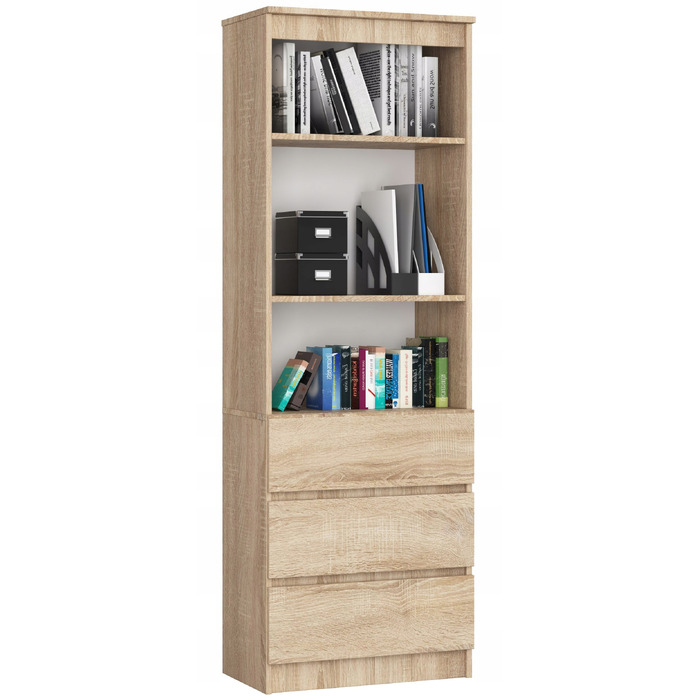 Стелаж Akord 60 x 180 x 35 см, дуб сонома
