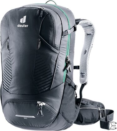 Чоловічий велосипедний рюкзак Deuter Trans Alpine 30 л, чорний