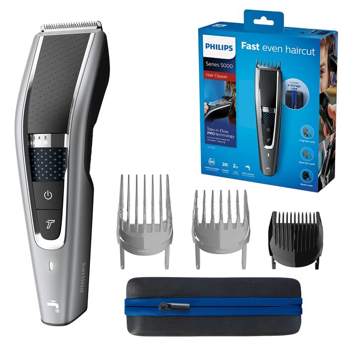 Машинка для стрижки волосся Philips HC5630/15 Series 5000 з 28 насадками та Turbo режимом
