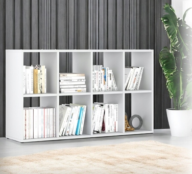 Стелаж Stiv-Meble, 129,4 см x 70,4 см x 29 см, білий