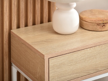 Консоль Mebel-Partner, білий матовий, 80 x 76,5 x 28 см