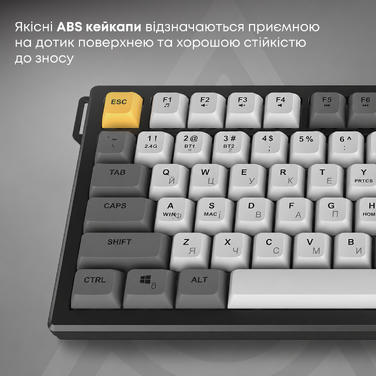 Бездротова мембранна клавіатура Ajazz AF82 (AF82-BW)