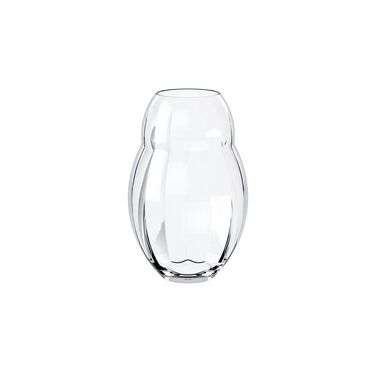 Ваза Villeroy & Boch Rose Garden Rosa 20 см – скляна ваза для квітів, прозора, для декору столу та дому