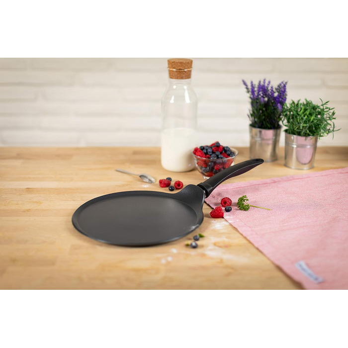 Млинцева пательня KUHN RIKON Easy Induction, алюмінієва, антипригарна, для індукції, 25 см, чорна