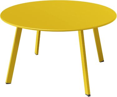 Стіл Grand Patio для балкона та саду, журнальний, універсальний, металевий, для дому та офісу, жовтий
