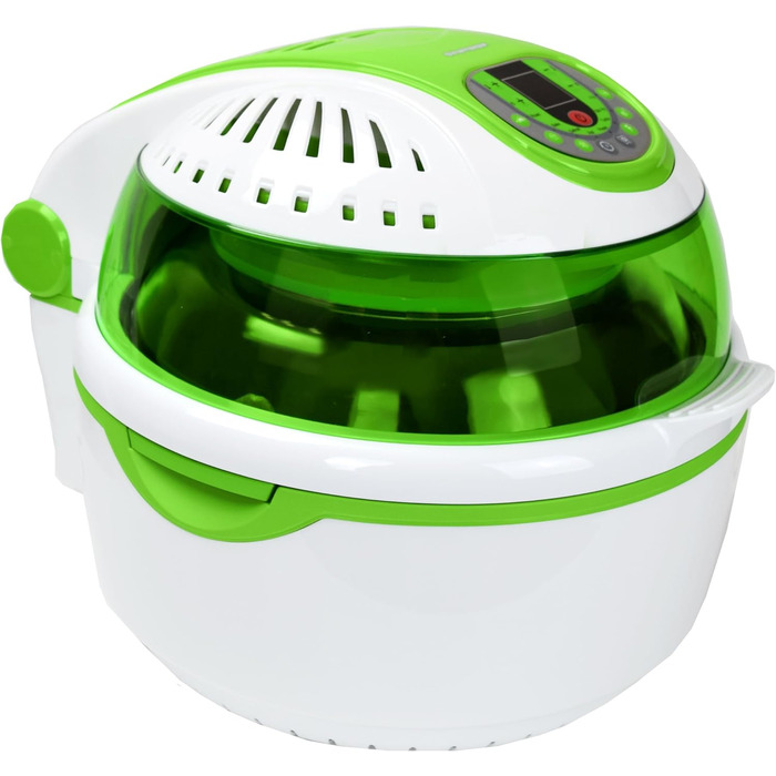 Аерофритюрниця Syntrox Germany Turbo, 10 л, LED-дисплей, без жиру, зелена