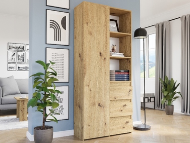 Стелаж Framire 80 x 180 x 30 см, дуб артизан
