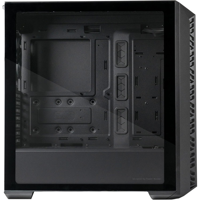 Корпус для ПК Cooler Master MasterBox 520 Mesh, Mid-Tower ATX, 3 встановлених вентилятори, сітчаста передня панель, скляна бічна стінка, ARGB-контролер, чорний