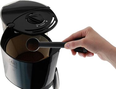 Кавоварка фільтраційна Melitta Enjoy Top з скляним глечиком, краплезупинкою, 10 чашок, чорна