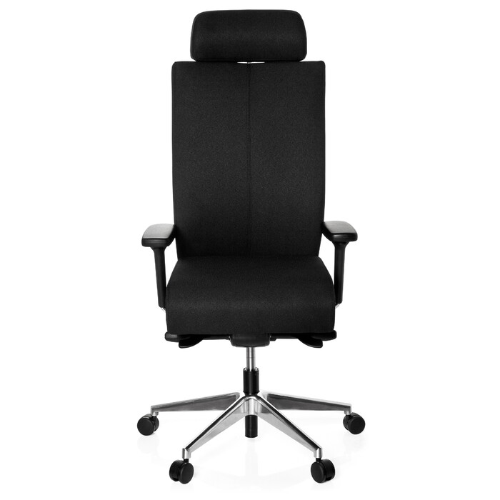 Офісне крісло / поворотне крісло PRO-TEC XXL з повною м'якою оббивкою Black HJH OFFICE