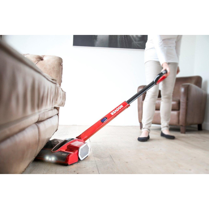 Пилосос Hoover CV216RB CL-EVERYDAY, бездротовий, 0,8 л, червоно-металевий/чорний