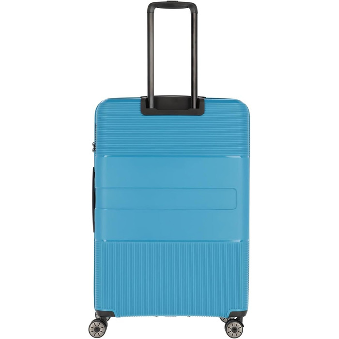 Валіза Travelite WAAL 76 см, 4 колеса, TSA замок, бірюзова, жорсткий корпус, 98 л, з переробленою підкладкою