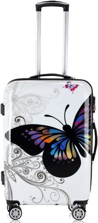 Набір валіз MONZANA® Butterfly Basic з ABS, на колесах, з алюмінієвою телескопічною ручкою та замком