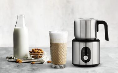 Електричний спінер для молока Caso Crema & Choco Inox, 4 функції, підходить для рослинного молока, нержавіюча сталь, термоізольована ручка, сенсорне LED-управління
