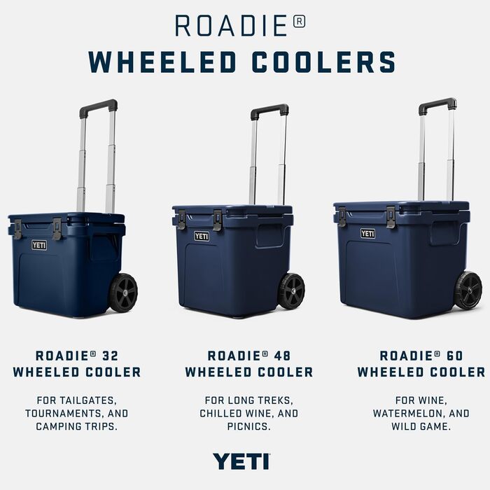 Чорна валіза-холодильник YETI Roadie 32 на колесах - ізольована, міцна