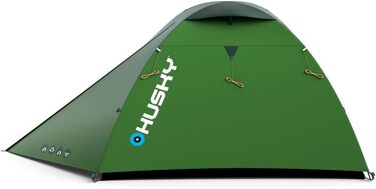 Легкий туристичний намет Husky для 3 осіб, зелений, унісекс