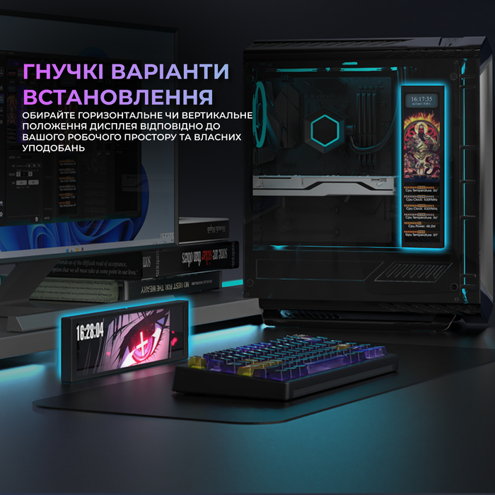 Інформаційний IPS-дисплей Ajazz AKP02-B