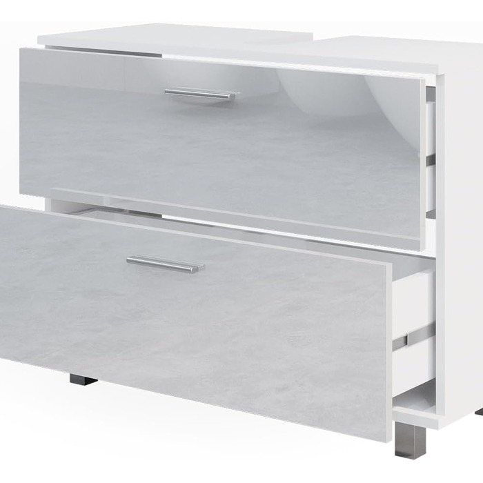 Тумба під умивальник Vicco Ilias, білий глянець, 80.2x60.8 см