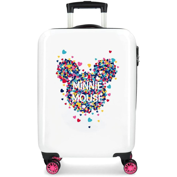 Дитяча валіза Disney Minnie рожевого кольору 38x55x20 см, ABS, кодовий замок, 33 л, 2,8 кг, 4 подвійні колеса, ручна поклажа