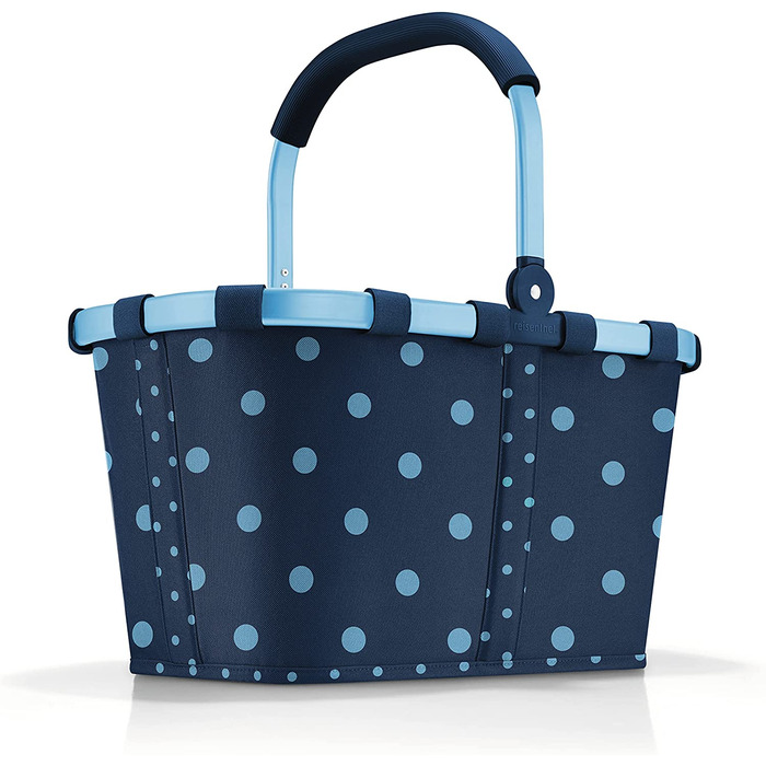 Кошик для покупок reisenthel Carrybag Mixed Dots Blue, 22 л, міцний поліестер, синій з крапками