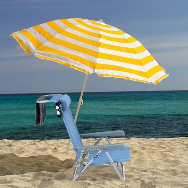 Розкладний шезлонг Relaxdays з подушкою для шиї