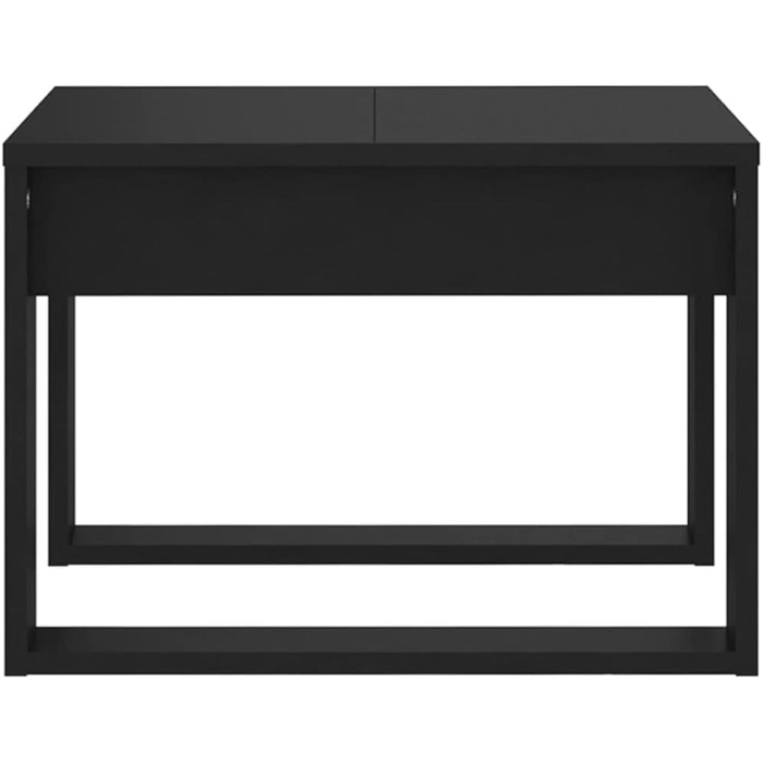 Журнальний стіл vidaXL чорний 50x50x35 см деревностружковий для вітальні, кавовий, чайний