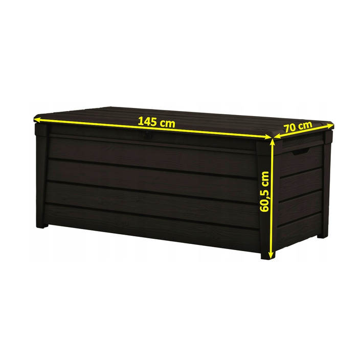 Садова скриня Keter BRIGHTWOOD STORAGE BOX 455 л, коричнева