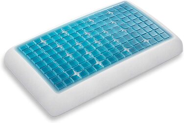 Ортопедична подушка Technogel Deluxe для підтримки шиї – гелеве сертифіковане безпечне подушка для спини та бокового сну з наволочкою, 66x40x11 см