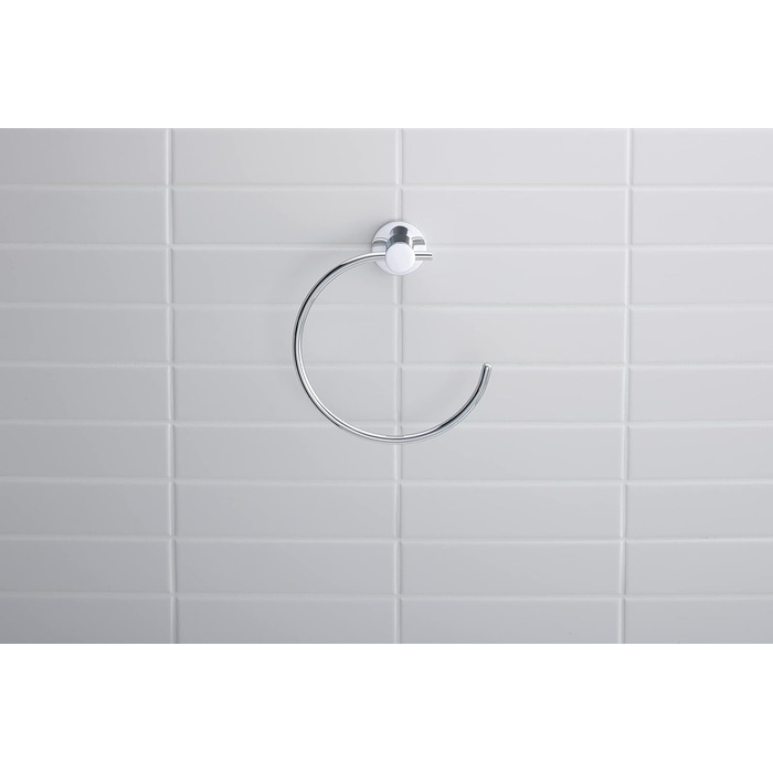 Рушникотримач-кільце Duravit D-Code, настінний, хром, 158x67x182 мм