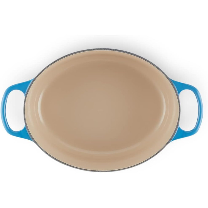 Le Creuset Signature Чавунна сковорода-жаровня з кришкою, овальна, 7,5 л, для всіх типів плит (включно з індукцією), колір: вишневий