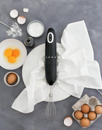 Стаціонарний блендер SMEG HBF11BLEU, 700 Вт, чорний, Turbo-режим, Flowblend, нековзна ручка, з кабельною котушкою, аксесуари не входять