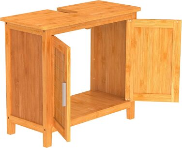 Підставка для ніг під умивальник EISL BMBA02-BH2 з бамбука, 35x45x35 см