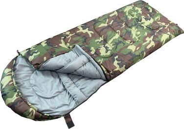 Спальний мішок EXPLORER Hunter мумія, камуфляж, до -18°C, XXL 220x80 см, для кемпінгу, риболовлі, аутдор