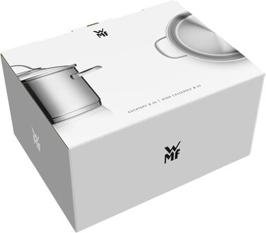 Каструля WMF Provence Plus 2л зі скляною кришкою, 16 см, нержавіюча сталь Cromargan, для індукції та духовки