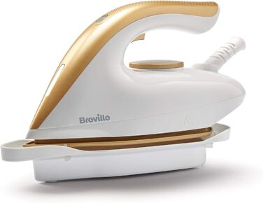 Парова праска Breville VIN410X PRESSXPRESS 2400 Вт з бойлером, багатонапрямною керамічною підошвою, паровим ударом 230 г, вертикальним паром 100 г/хв, тиск 5 бар, біла