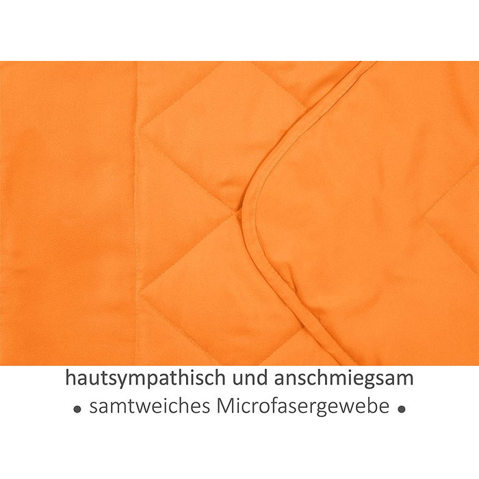 Літня ковдра npluseins 135x200 см, легка, тонка, для спекотної погоди, охолоджуюча, ідеальна для кемпінгу, саду, гостей, помаранчева