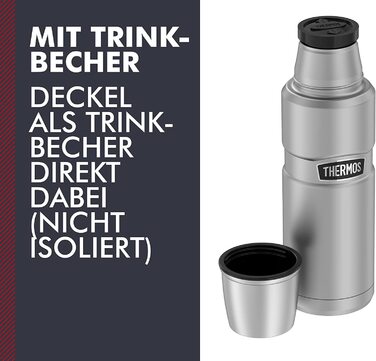 Термос Thermos Stainless King 470 мл, матова нержавіюча сталь, без ручки