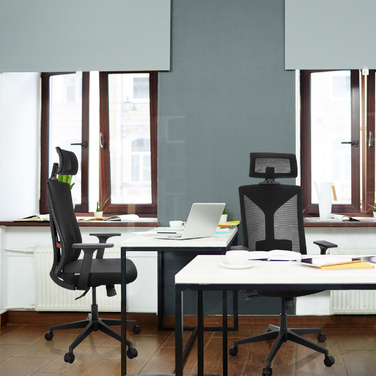 Офісне крісло / Поворотне крісло KODIAK Тканина / Сітка Чорна hjh OFFICE