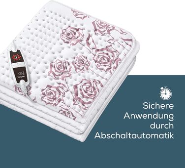Електрична грілка-матрац Beurer UB 75, 6 температур, бавовна, 150x80 см, авто-вимкнення, машинне прання