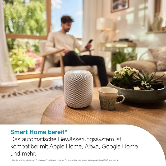 Gardena smart Water Control 19033-20: Система автоматичного поливу для саду з управлінням через смартфон, датчиком вологості та захистом від заморозків