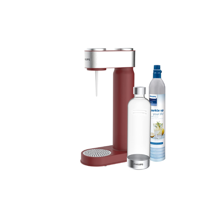 Сифон для газування води Philips GoZero ADD4902BK/10, пластиковий, 1 л, чорний